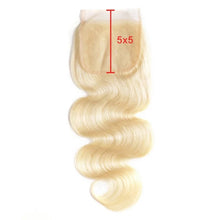 Load image into Gallery viewer, (5x5) 613 Raw Brazilian Body Wave Transparent Closure
