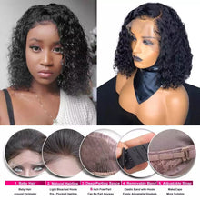 Load image into Gallery viewer, Deep Wave Lace Frontal Bob Wig
