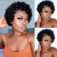 Load image into Gallery viewer, Pixie Cut Wig Short Bouncy Water Wave Lace Front Wig
