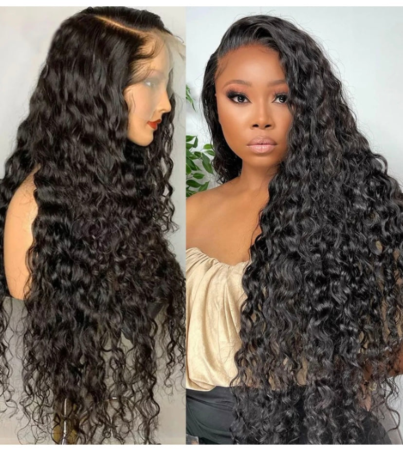 Water Wave 13x6 Transparent Lace Frontal Wig